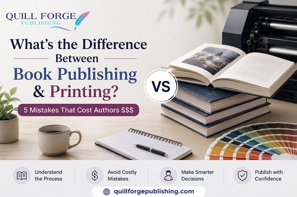 2026-09-03 12:07:18 What's the Difference Between Book Publishing vs Printing? 5 Mistakes That Cost Authors $$$