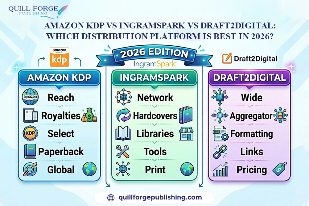 Amazon KDP vs IngramSpark vs Draft2Digital: Which Book Distribution Platform Is Best in 2026?