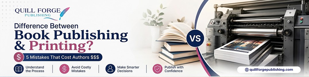 What's the Difference Between Book Publishing vs Printing? 5 Mistakes That Cost Authors $$$