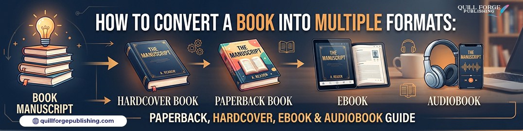 How to Publish Book in Multiple Formats: Paperback, Hardcover, Ebook & Audiobook
