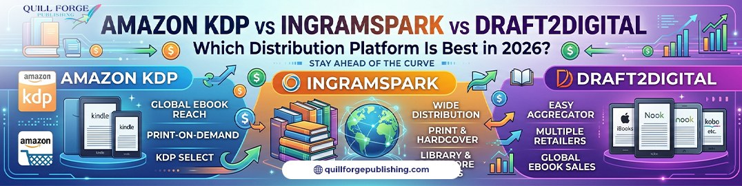 Amazon KDP vs IngramSpark vs Draft2Digital: Which Book Distribution Platform Is Best in 2026?